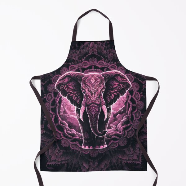 Item preview, Elephant Portrait. elephant mandala, abstract elephant, elephant silhouette designed and sold by ElephantVibes.
