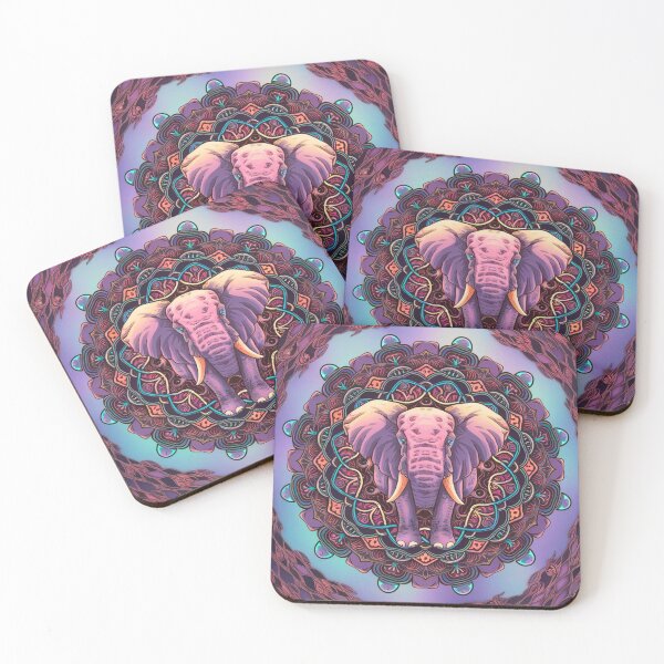 Artikelvorschau, Elefantenporträt. Elefantenmandala, abstrakter Elefant, Elefantensilhouette entworfen und verkauft von ElephantVibes.