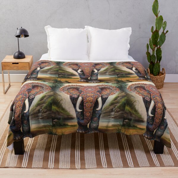 Artikelvorschau, Elefantenporträt. Elefantenmandala, abstrakter Elefant, Elefantensilhouette entworfen und verkauft von ElephantVibes.