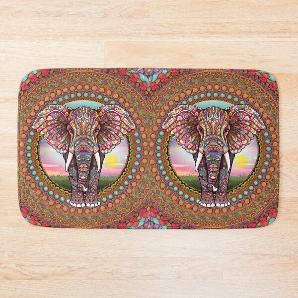 Item preview, Elephant Portrait. elephant mandala, abstract elephant, elephant silhouette designed and sold by ElephantVibes.