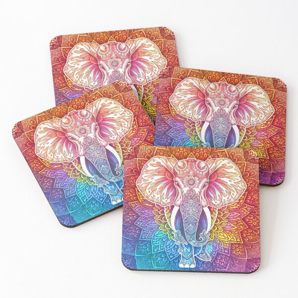 Artikelvorschau, Elefantenporträt. Elefantenmandala, abstrakter Elefant, Elefantensilhouette entworfen und verkauft von ElephantVibes.