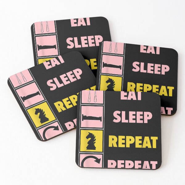 Item preview, Eat Sleep Chess Repeat Checkmate Saying  designed and sold by SelmerJones.