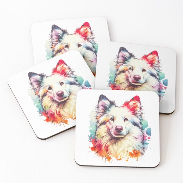 Item preview, Watercolor White Merle Mudi Dog designed and sold by TheAnimalZ00.