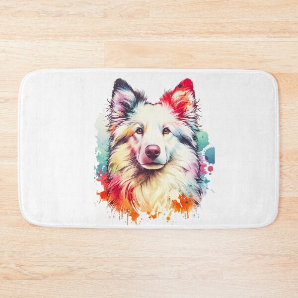 Item preview, Watercolor White Merle Mudi Dog designed and sold by TheAnimalZ00.