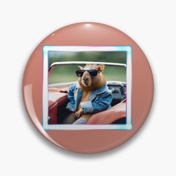 Item preview, Neon, classic car, Capy, Capybara, cute capy, sweet capy, funny capybara, capybaras, capybara lover, designed and sold by GOLDENGARDENART.