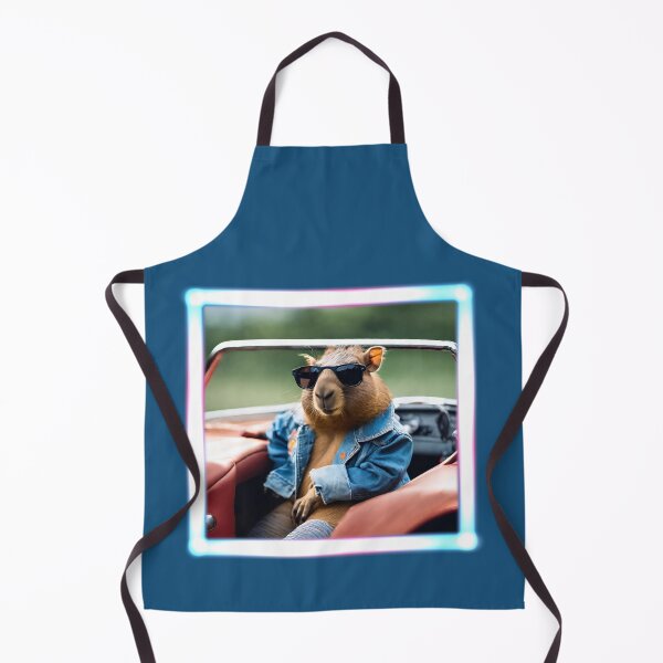 Item preview, Neon, classic car, Capy, Capybara, cute capy, sweet capy, funny capybara, capybaras, capybara lover, designed and sold by GOLDENGARDENART.