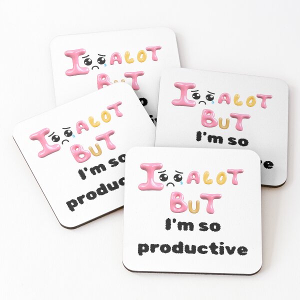 Item preview, I CRY A LOT , BUT I'M SO SO SO PRODUCTIVE STICKER designed and sold by Zellija.