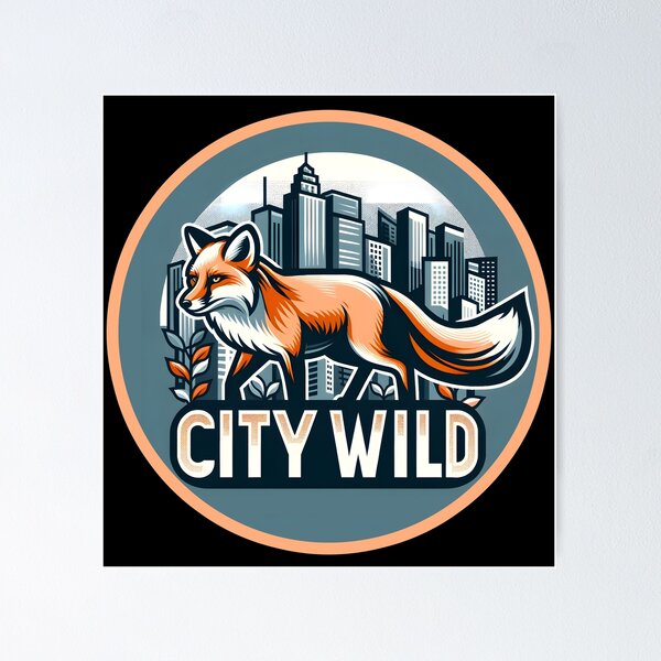 Item preview, Urban Fox - City Wild Artwork designed and sold by AmvaDesigns.