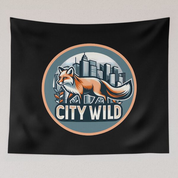 Item preview, Urban Fox - City Wild Artwork designed and sold by AmvaDesigns.