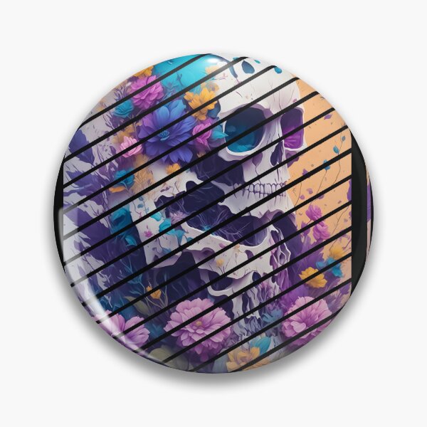 Item preview, A Stylized Skull in Bloom designed and sold by Magic-almix.