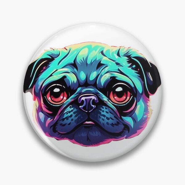 Item preview, Pug face designed and sold by LevCreates.