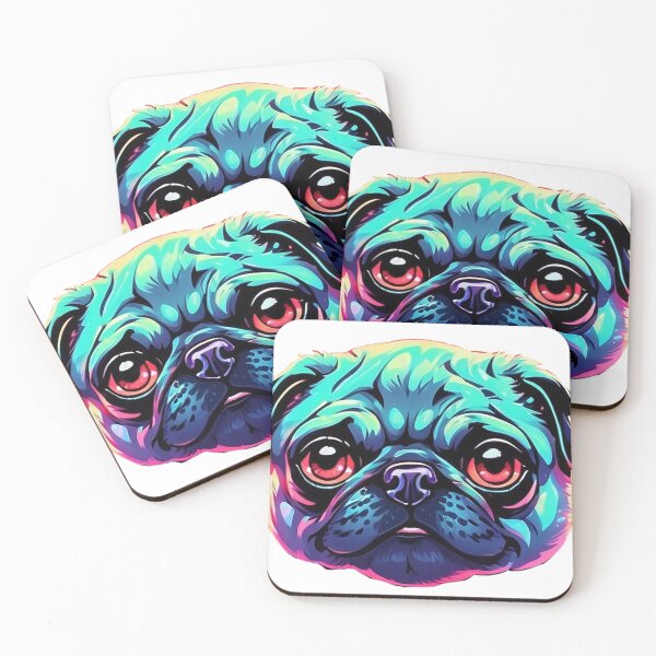 Item preview, Pug face designed and sold by LevCreates.