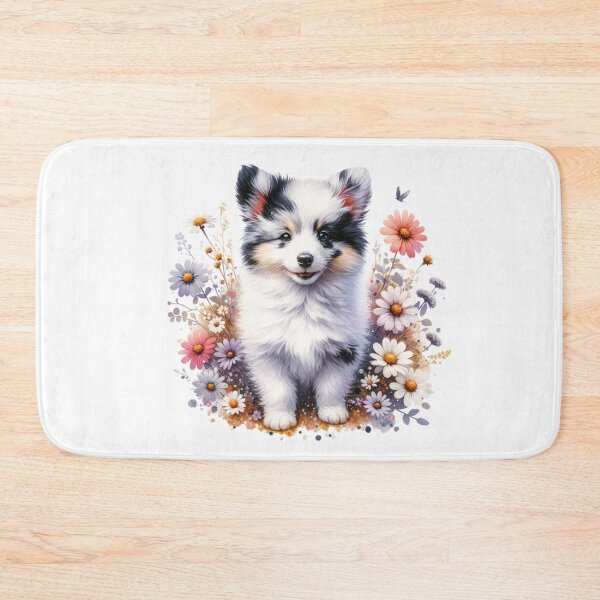 Item preview, Floral Ash Merle Mudi Puppy  designed and sold by TheAnimalZ00.