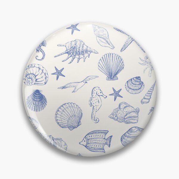 Item preview, Nautical Blue Outline Collage Design designed and sold by HeyDaisyShop.