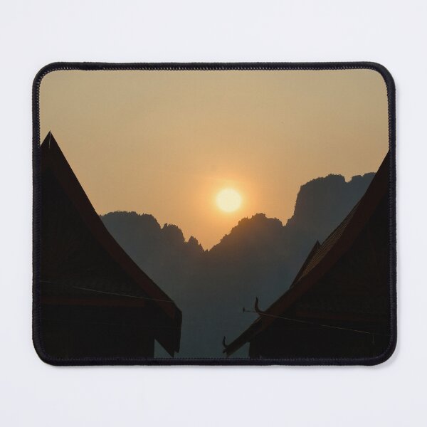 Item preview, Golden light on the peaks: sunset in Vang Vieng designed and sold by franck380.