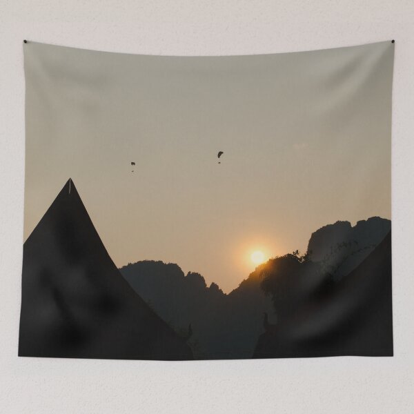 Item preview, Golden light on the peaks: sunset in Vang Vieng designed and sold by franck380.