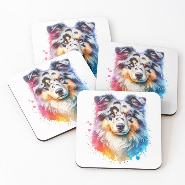 Item preview, Watercolor Ash Merle Mudi  designed and sold by TheAnimalZ00.