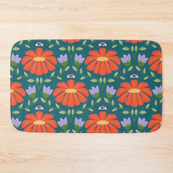 Item preview, Folksy floral  designed and sold by OneBluePlatypus.