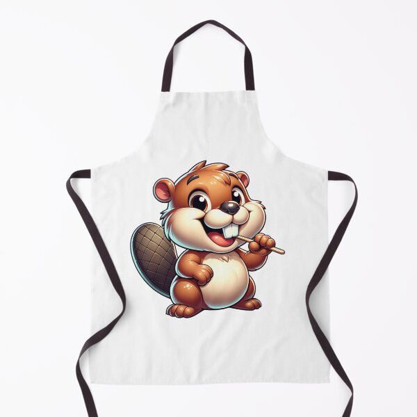Item preview, Cute Beaver with a Toothpick designed and sold by PassionforLove.