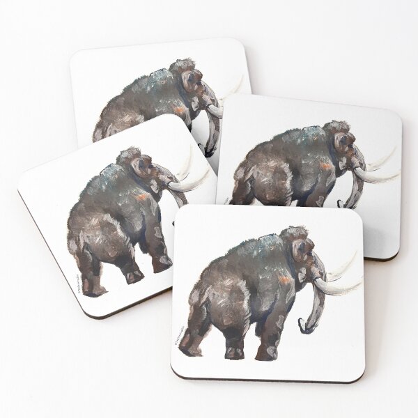 Item preview, Painted Woolly Mammoth designed and sold by TheDrawingZoo.