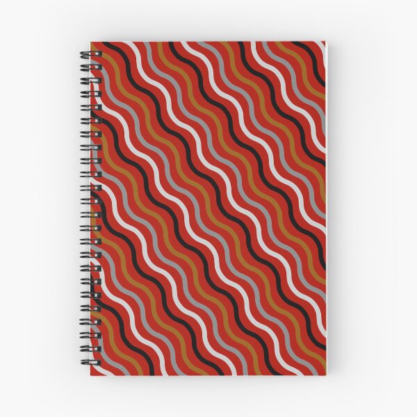 Item preview, Ordered Red With Shades Swirly Wavy Lines Composition designed and sold by Alchemy-A-La-G.