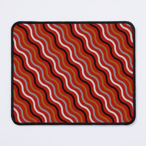 Item preview, Ordered Red With Shades Swirly Wavy Lines Composition designed and sold by Alchemy-A-La-G.