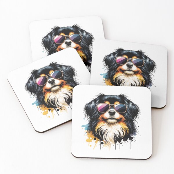 Item preview, Watercolor Tibetan Spaniel Wearing Sunglasses designed and sold by TheAnimalZ00.