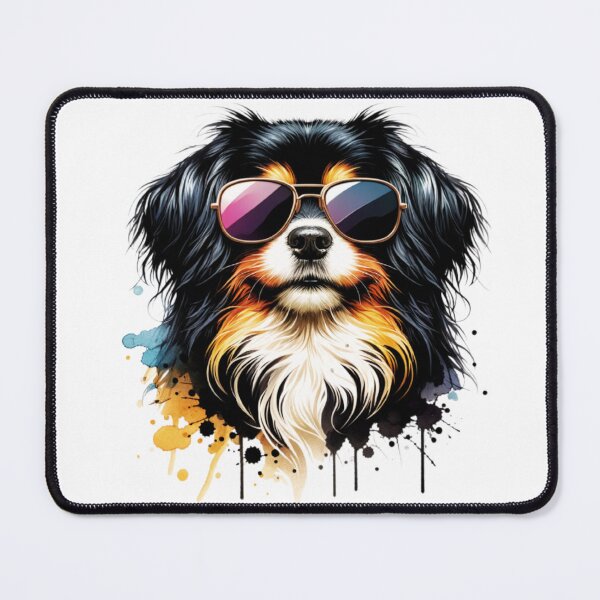 Item preview, Watercolor Tibetan Spaniel Wearing Sunglasses designed and sold by TheAnimalZ00.