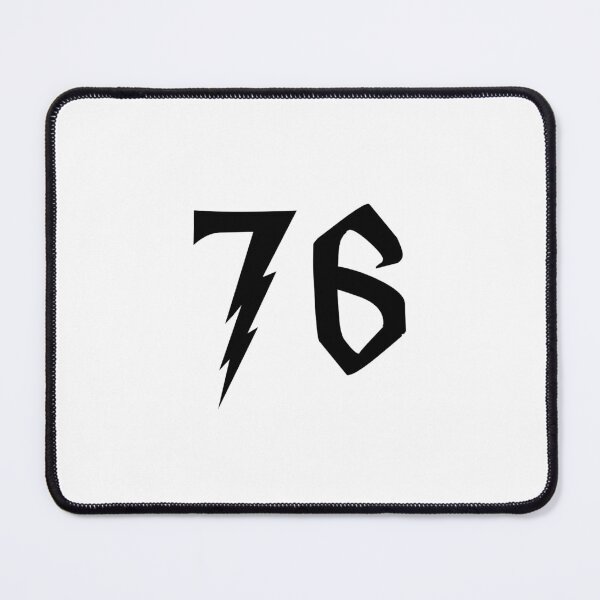 Item preview, 76, seventy six, black, Harry P designed and sold by Numbers-Art.
