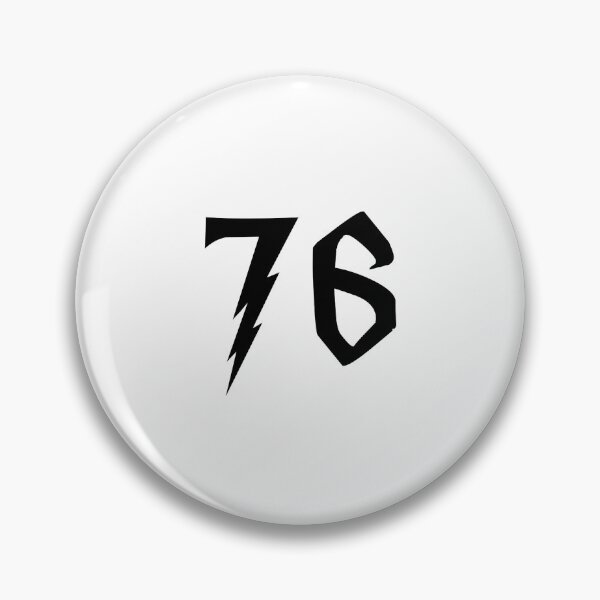 Item preview, 76, seventy six, black, Harry P designed and sold by Numbers-Art.