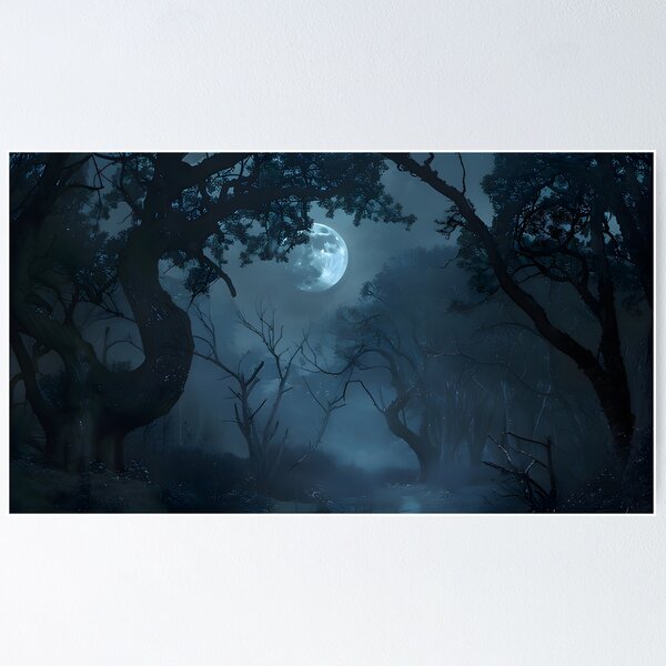 Item preview, a dead forest on the night of a full moon designed and sold by Necessity.