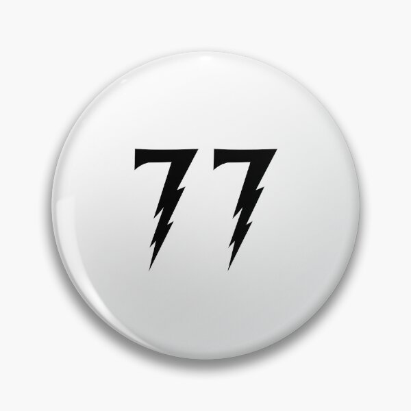 Item preview, 77, seventy seven, black, Harry P designed and sold by Numbers-Art.