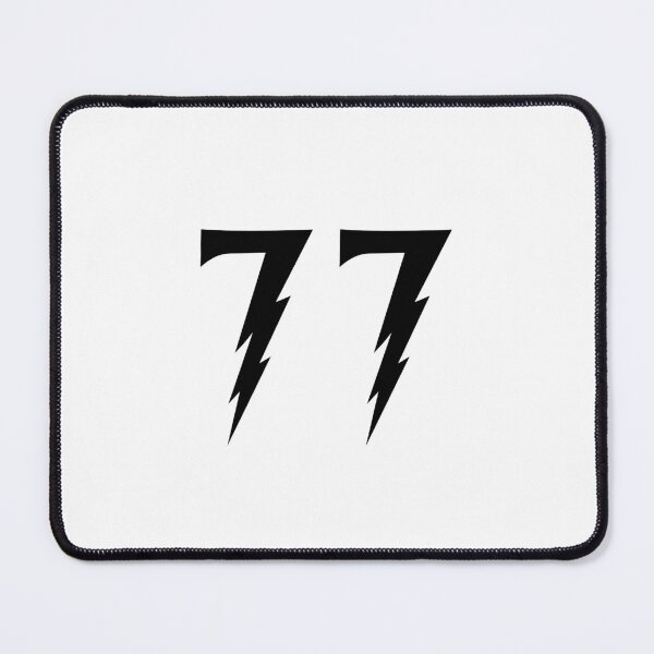Item preview, 77, seventy seven, black, Harry P designed and sold by Numbers-Art.
