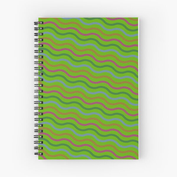 Item preview, Ordered Green Rainbow Diagonal Parallel Seamless Waves Composition designed and sold by Alchemy-A-La-G.