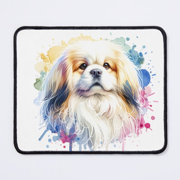 Item preview, Watercolor Cream And White Tibetan Spaniel  designed and sold by TheAnimalZ00.