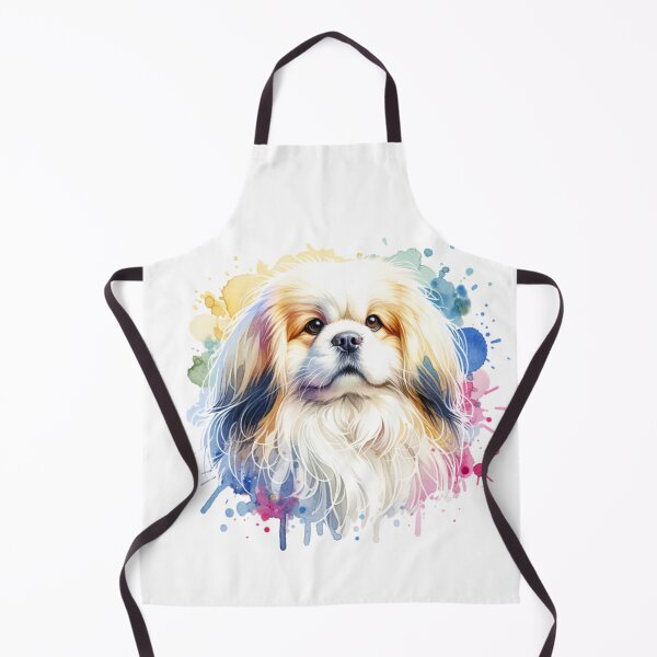 Item preview, Watercolor Cream And White Tibetan Spaniel designed and sold by TheAnimalZ00.