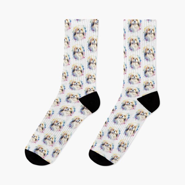 Item preview, Watercolor Cream And White Tibetan Spaniel  designed and sold by TheAnimalZ00.