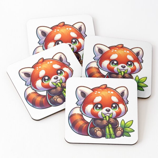 Item preview, Red Panda Eating Bamboo designed and sold by PassionforLove.