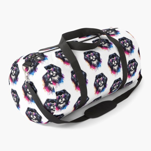 Item preview, Watercolor Black And White Tibetan Spaniel Wearing Sunglasses designed and sold by TheAnimalZ00.
