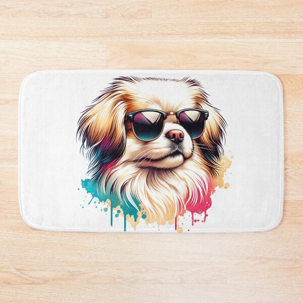 Artikelvorschau, Tibet Spaniel mit Sonnenbrille entworfen und verkauft von TheAnimalZ00.