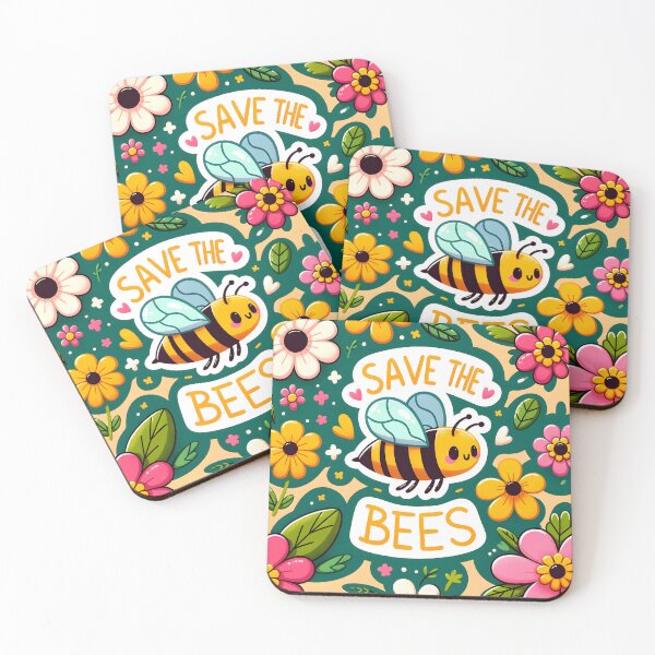 Item preview, Save the Bees - Environmental Conservation Artwork designed and sold by AmvaDesigns.