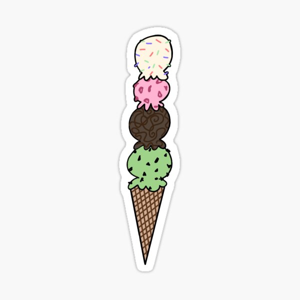 Item preview, ice cream cone designed and sold by juniebug stickers.