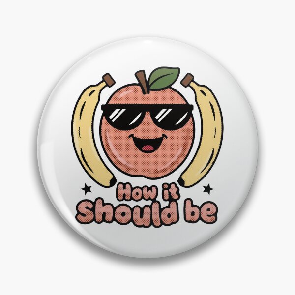Item preview, How it should be peach and two bananas  designed and sold by Vixen-Games.