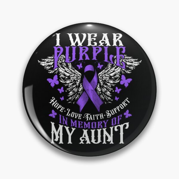 Item preview, I Wear Purple In Memory Of My Aunt Overdose Awareness Gear designed and sold by DynamicDesign.