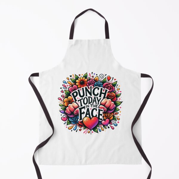 Item preview, Punch Today In The Face with Hearts and Flowers designed and sold by PassionforLove.