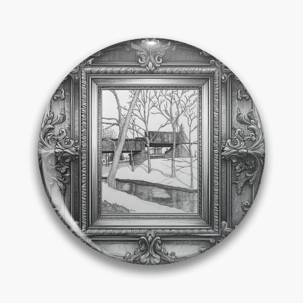 Artikelvorschau, Northside Train Bridge (mit verziertem antiken Rahmen) entworfen und verkauft von ToddMichaelArt.
