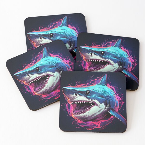 Item preview, Shark Neon Art 3 designed and sold by AstroRisq.