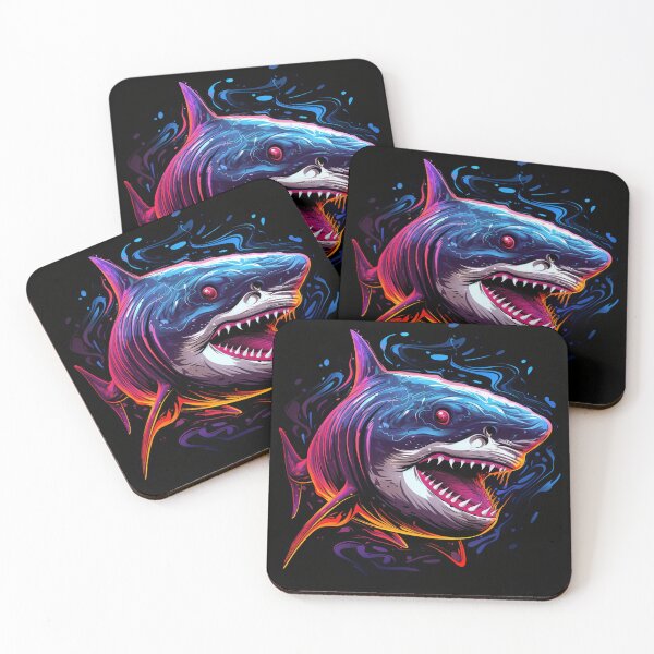 Item preview, Shark Neon Art 5 designed and sold by AstroRisq.
