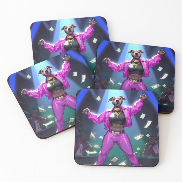 Item preview, Girl pitbull rapper on stage designed and sold by Artbellachi.