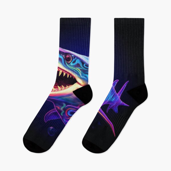 Item preview, Shark Neon Art 6 designed and sold by AstroRisq.